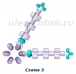 Схема плетения верхнего ряда цветка